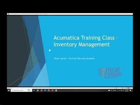 acumatica training videos.